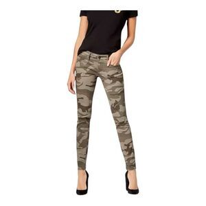True Religion Womens Casey Low Rise Super Skinny Camo Jeans Size 32